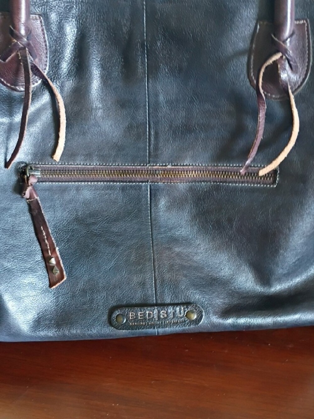 Bed Stu Rockaway Leather Satchel - Picture 6 of 12